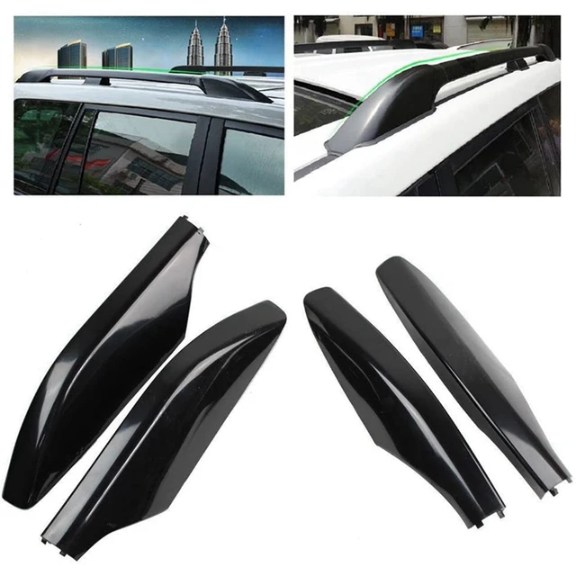 Universal Roof Rack End Caps Car Roof Rack Parts 4Pcs Roof Rack End Cap Covers For Toyota Land ...