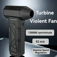 7.4V 130000RPM Brushless Mini Turbo Jet Fan Air Blaster 4000mAh Wireless Air Gun Rechargeable Blower Portable Fan Cross Jet Gun 1
