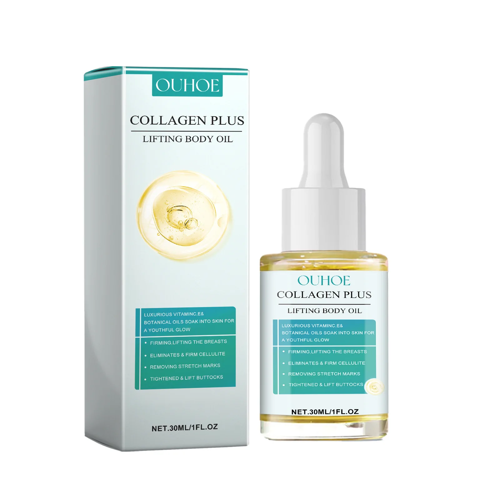 Collagen Boost Lifting Ätherisches Öl Anti Cellulite Straffende Formung Sl-im Feuchtigkeitsspendende Brust Gesäß Körpermassage Hautpflege_voghion.com