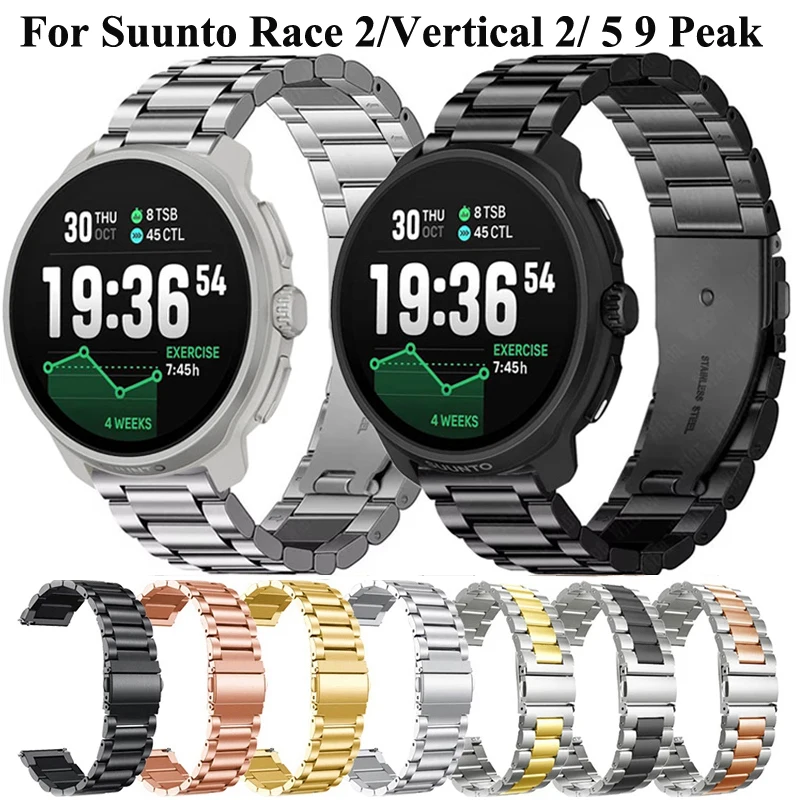 Premium 22mm Stainless Steel Metal Watch Band Strap