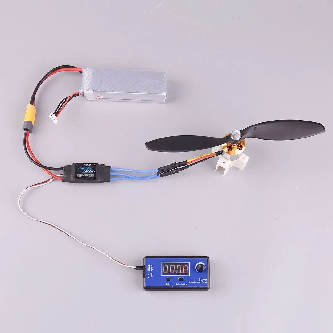 Testeur de Servomoteur RC 4 Servos Multifonction 2us pour Voiture Hélicoptère Avion