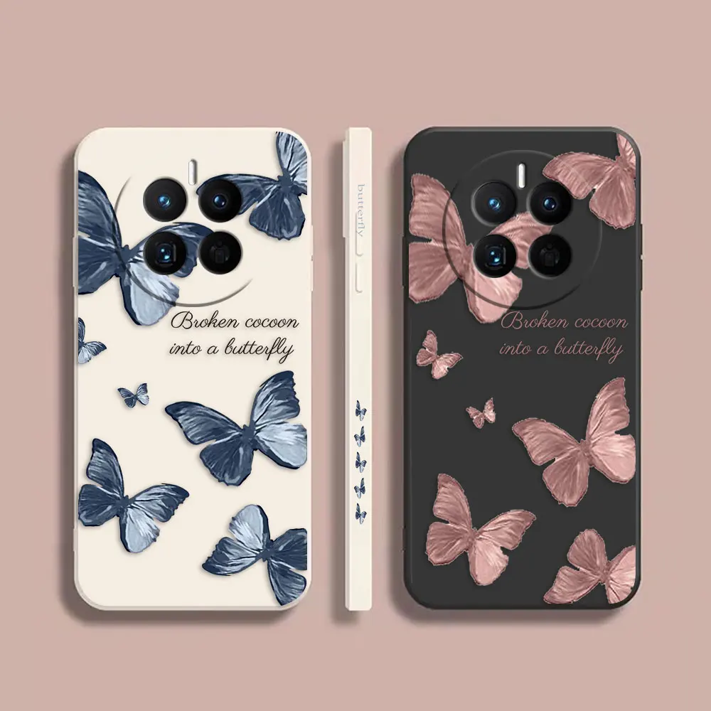 

Phone Case For Huawei MATE 10 20 20X 30 40 50 P20 P30 P40 P50 P60 PRO PLUS Colour Case Cover Funda Cqoue Shell Pretty Butterfly