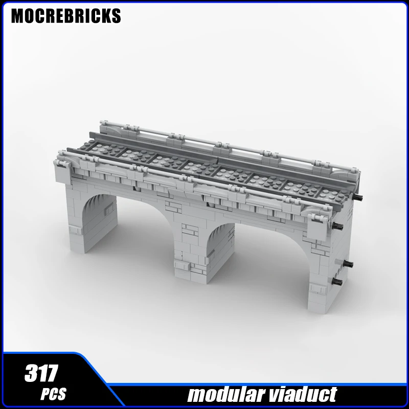 

Городской модульный Виадук, высокоскоростной поезд MOC, строительные блоки, трек поезда, Сборная модель, кирпич, развивающие игрушки-головоломки для мальчиков