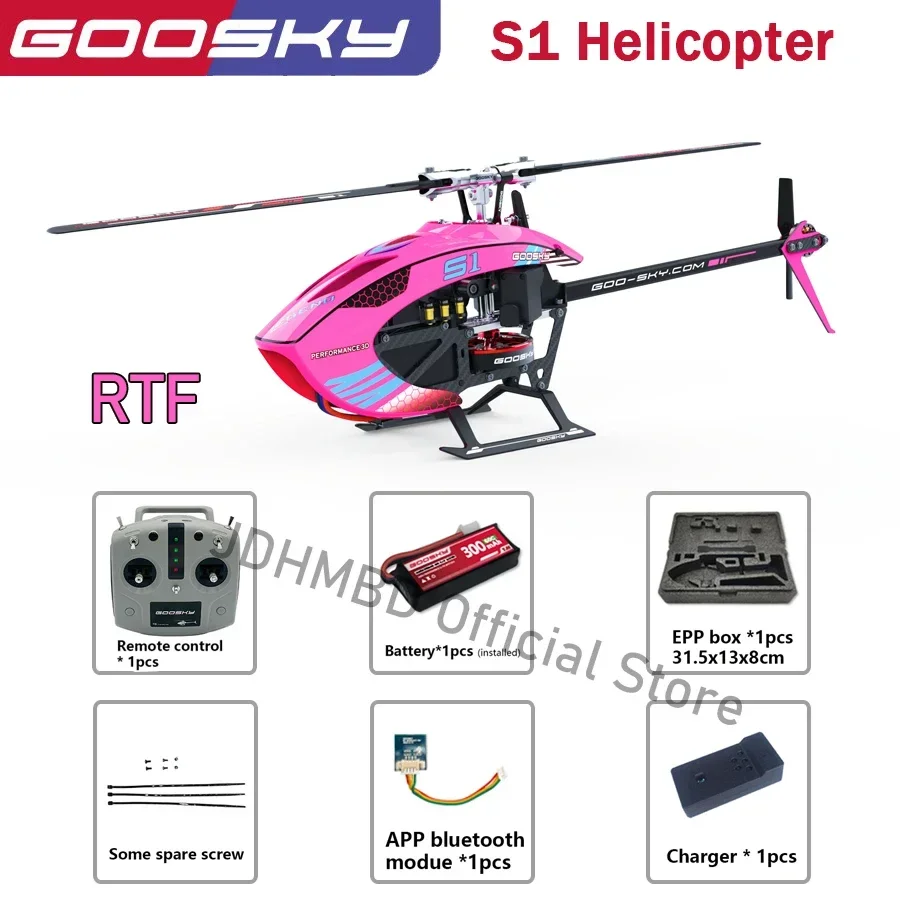 

NEW Goosky S1 BNF/RTF 3d RC Helicopter 6ch 6-Axis Gyroscope 3D Flybarless Dual Brushless Motor Direct-Drive Rc Helicopter