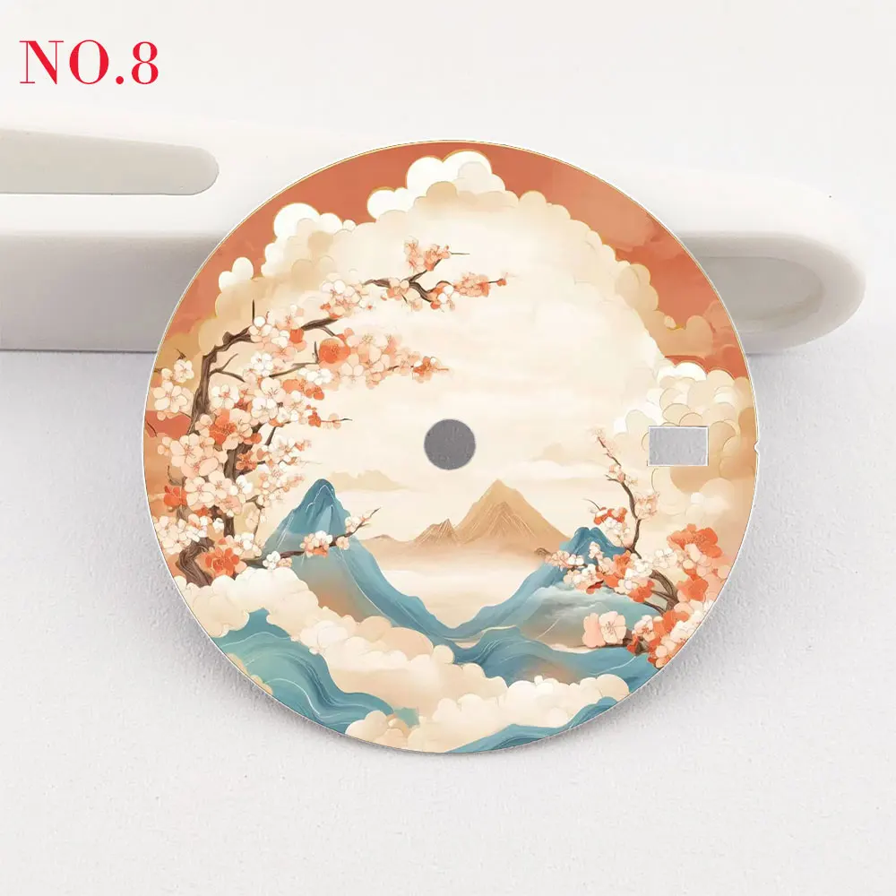 28.5mm Ink-Wash Painting Color Printed Personalized Watch Dial