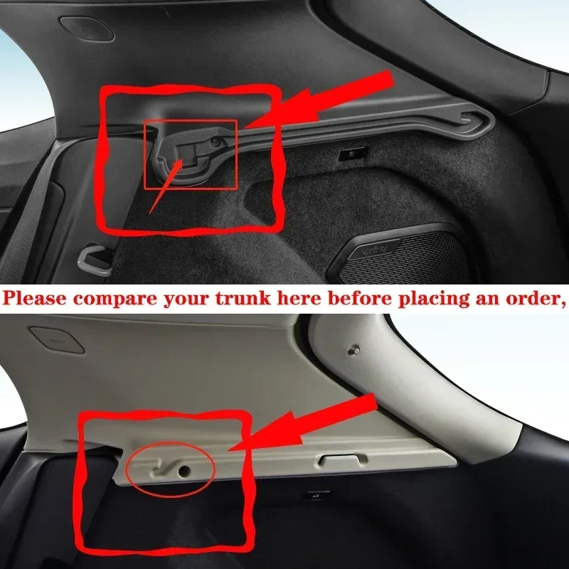 Copertura Retrattile Per Bagagliaio LYNK & CO 01 - Privacy E Protezione, Tessuto Impermeabile, Facile Installazione - Foto 12