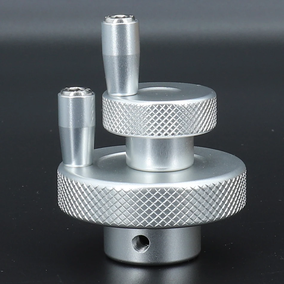 Silver Movable Hand Wheel Handle Round Rotating Machine Tool Hand Wheel Sliding Table Screw Lever Handle Manipulator