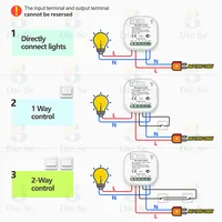 Diese Wifi Rf Smart Home Tuya Light Switch Smart Life 16A AC Relay Receiver No Battery Needed Self Powered Wall Panels Switch - Image 6