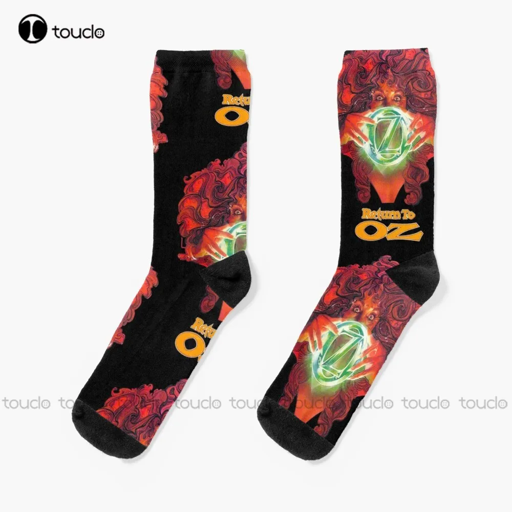 

Return To Oz Vintage Style Princess Mombi Socks Halloween Youth Black Soccer Socks Design Happy Cute Socks Creative Funny Socks