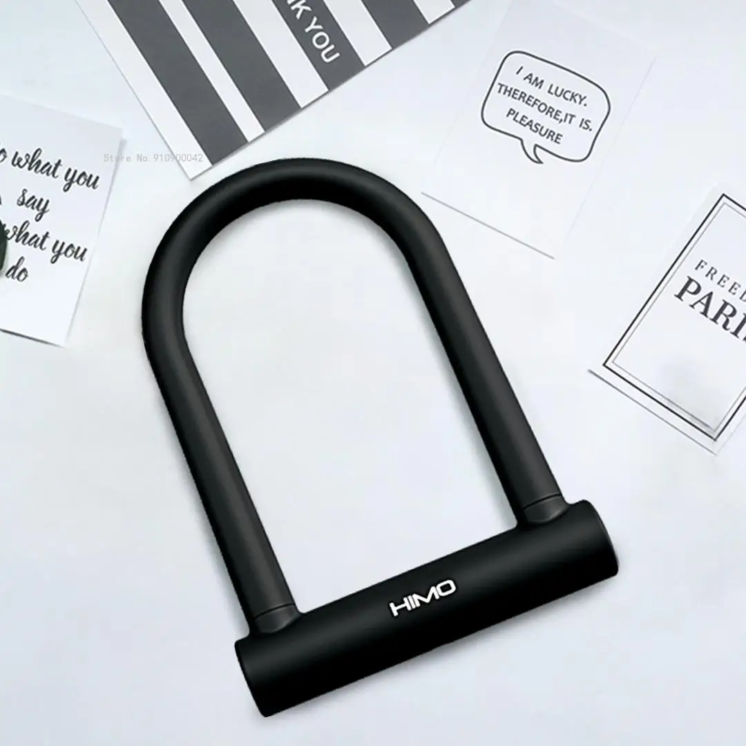 HIMO double open U lock black High-strength alloy steel silicone sheath Safe reliable flexible and convenient