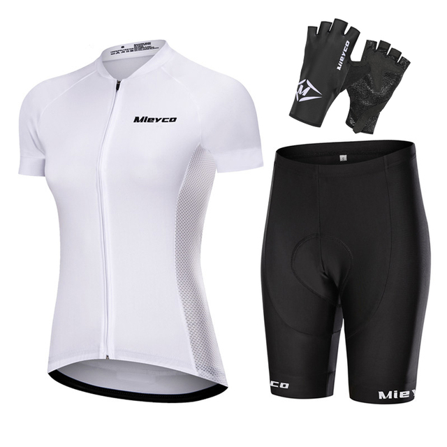 Women's Summer Suits With Shorts Anti-UV Mountain Bike Clothing For Bicycle Jersey Set Outdoor Sports Ladies MTB Dress