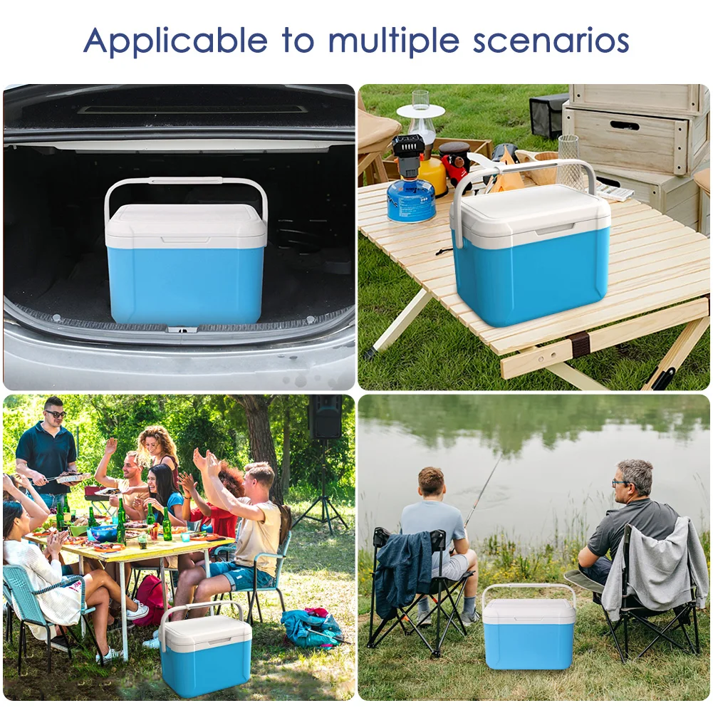 5L Cooler Box Portable Thermal Incubator Refrigerator Car Ice Chest Picnic Lunch Box Outdoor BBQ Camping Fishing Ice Case