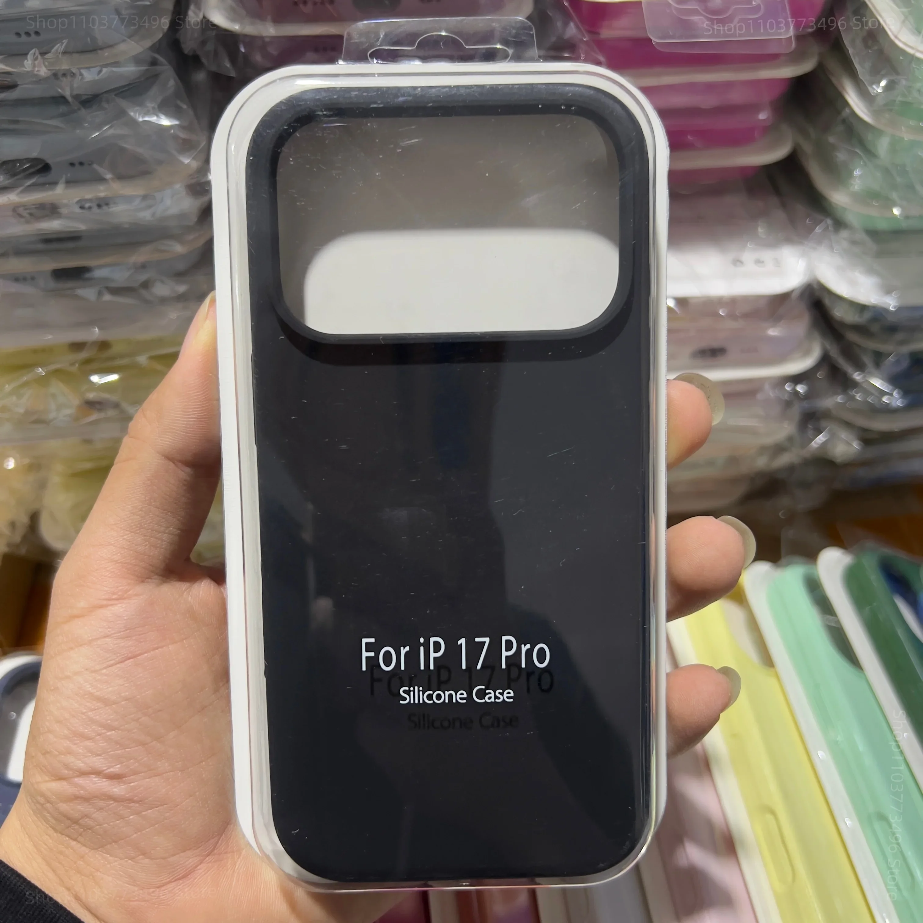 ตัวเลือกสินค้า เคสซิลิโคนนุ่ม สัมผัสเหมือนผิวจริง สำหรับ iPhone 17 Pro Max สีลูกกวาด