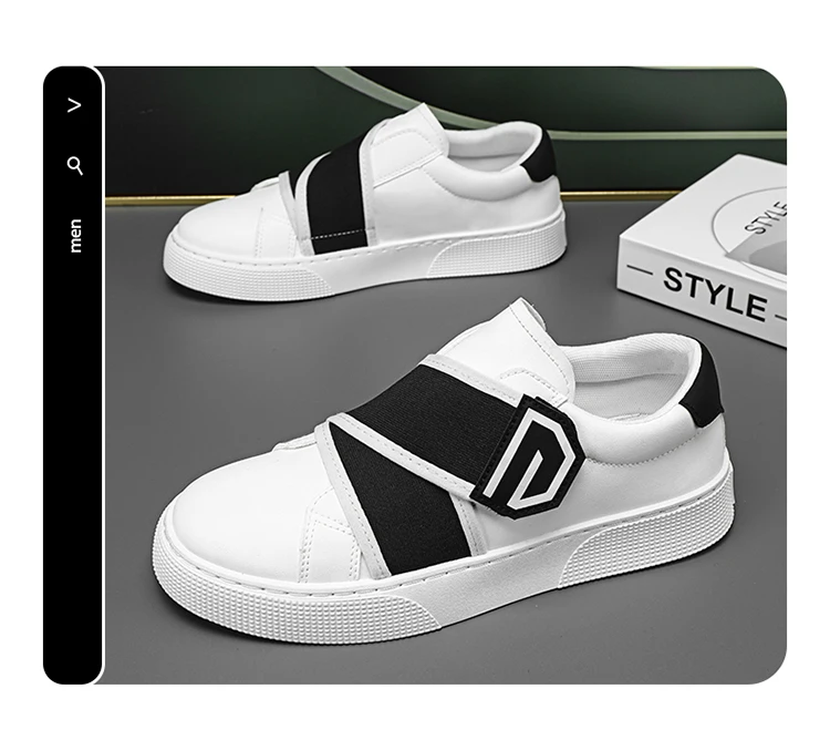 Description Picture 5 of itemNew Men Business Casual Shoes Fashion Anti Slip Outdoor Sneakers Comfortable Wear-resistant Walking Shoes Leather Walking Shoes