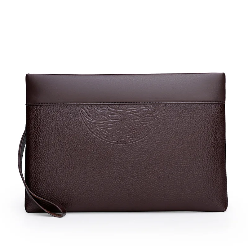 Men's New Luxury Handbag Casual Envelope Large Capacity Clutch BusinessUnderarm Bag for Men