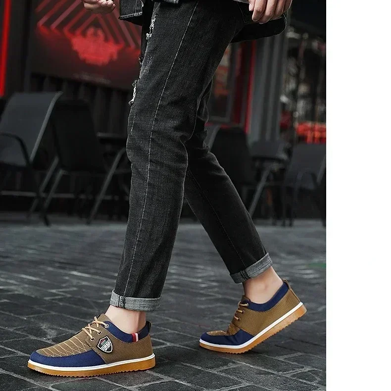 Men's Casual Shoes Vulcanized Work Loafers Mesh Lightweight Sports Canvas Shoes for Men casual shoes,sport shoes,casual loafers