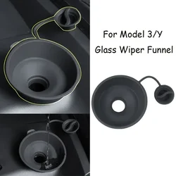 For Tesla Model 3 Y Car Windshield Wiper Arm Hole Protective Cover Glass Water Inlet Funnel Fluid Reservoir Tank Bottle Cap Lid