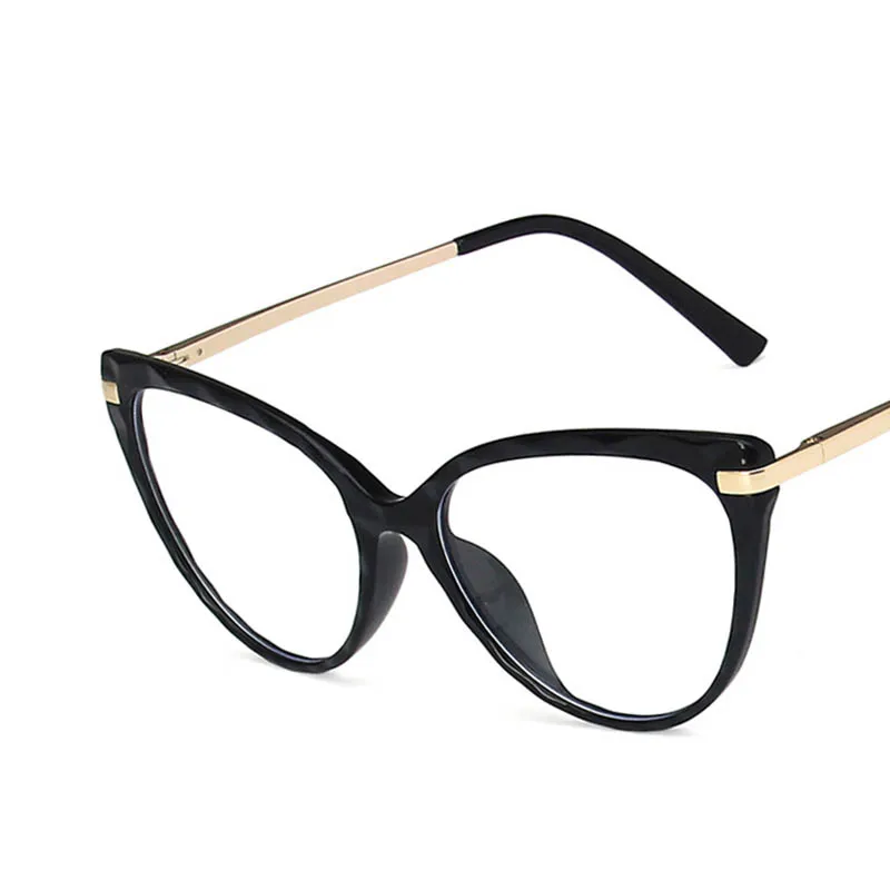 TR90 Metal Irregular Rhombus Frame Women's Nearsighted Glasses Anti-glare Spring Hinges Myopia Glasses -0.5 -1.0 -2.0 To -6.0 2