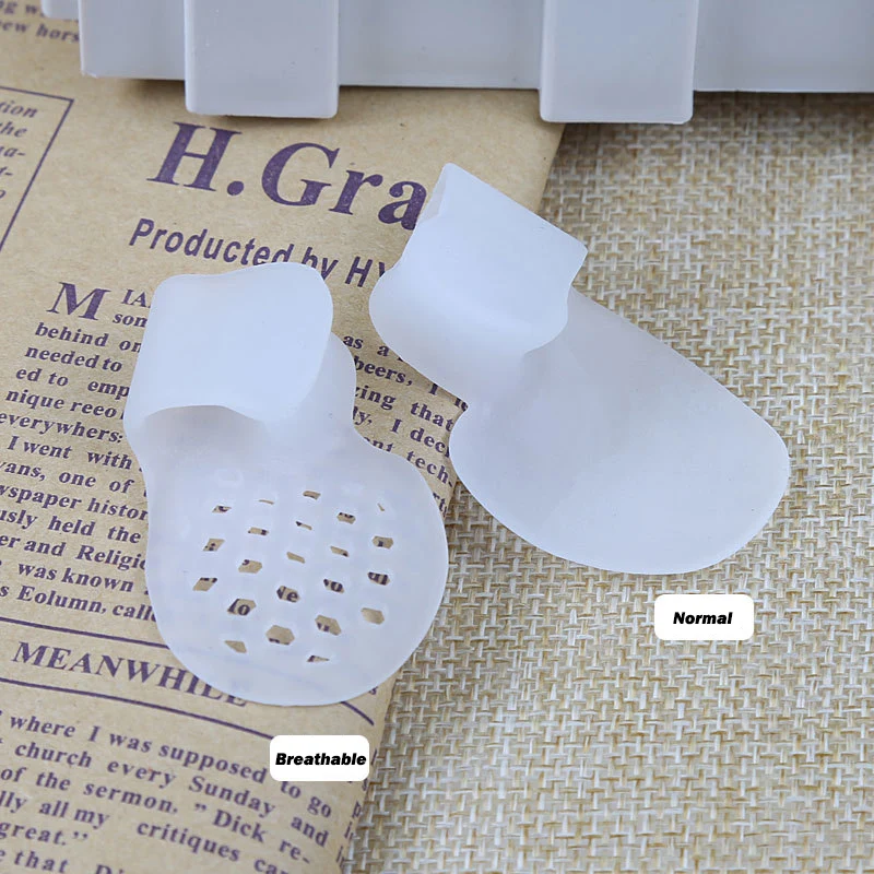 Pexmen 2Pcs Soft Tailor\'s Bunion Corrector Pad Bunionette Straightener Pinky Toe Separator Protector Shield Pain Relief Spacer