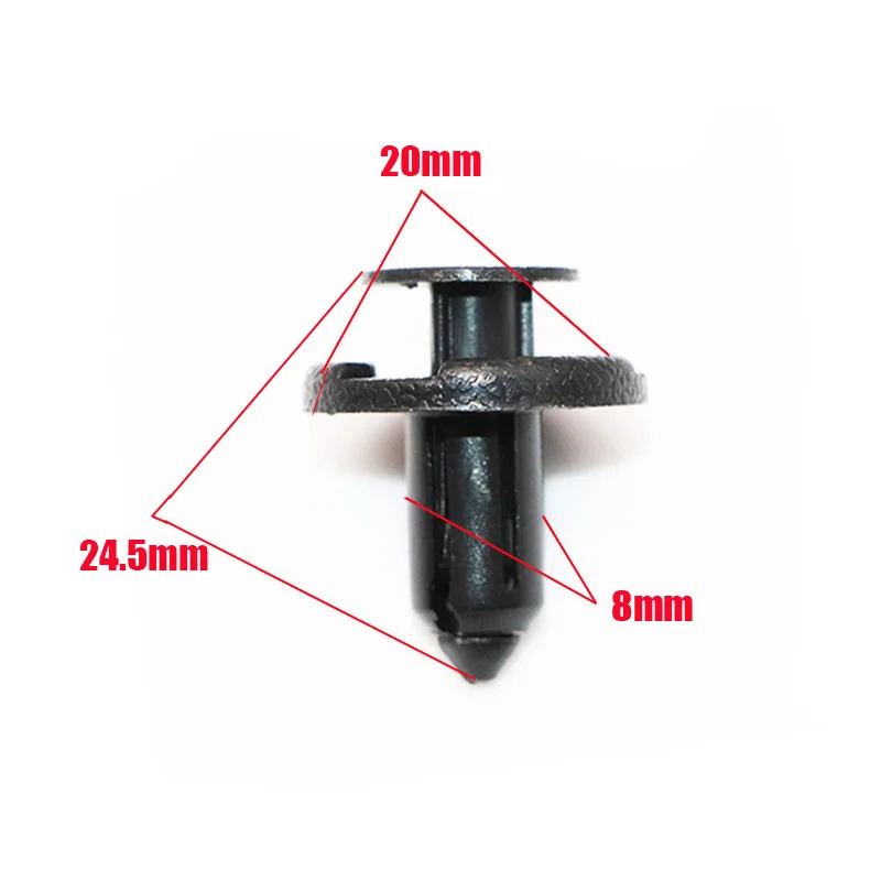 닛산 Qashqai Juke Micra-범퍼 그릴 아치 라이닝 패스너 용 10x8mm 트림 클립