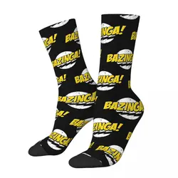 Winter Warm Colorful Unisex Bazinga The Big Bang Theory Socks Sheldon Cooper Geek TBBT Non-slip Basketball Socks