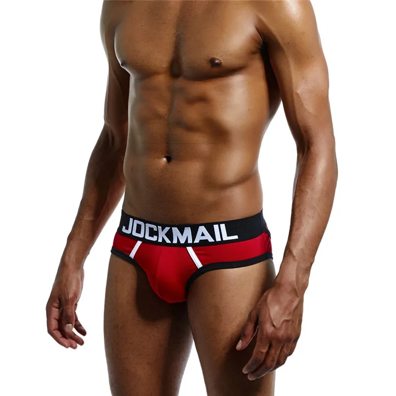 best mens underwear JOCKMAIL Brand Men Underwear Boxer shorts Backless Buttocks Cotton Sexy open back Gay Men Underwear JockStrap cuecas Gay panties mens boxers with pouch