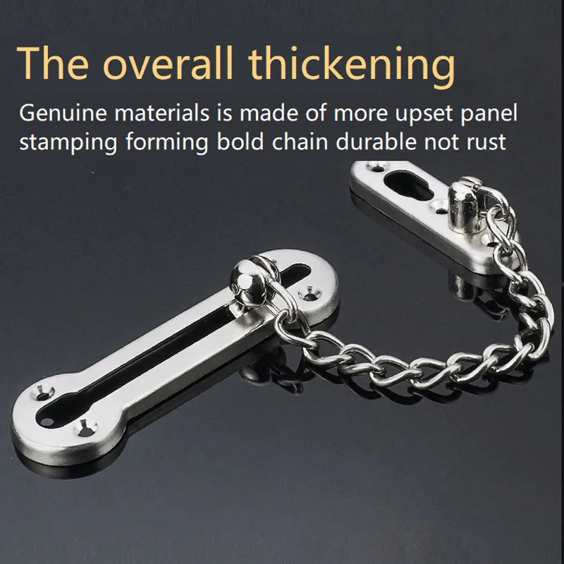 

1pcs Stainless Steel Anti-theft Door Chain Buckle Hotel Door Lock Chain Safety Door Bolt Bolt Anti-theft Door Buckle Buckle