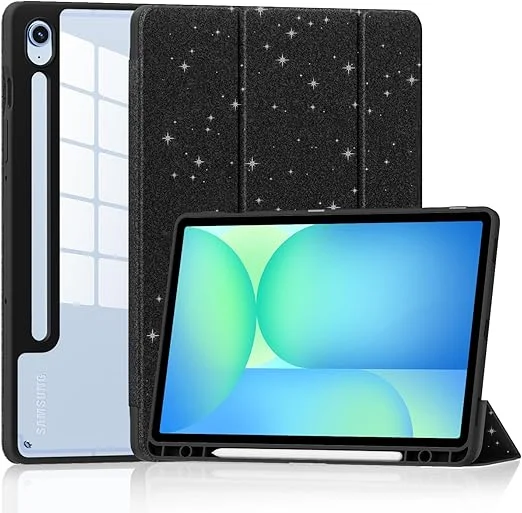 Elegant Sparkling Tablet Case with Pencil Holder