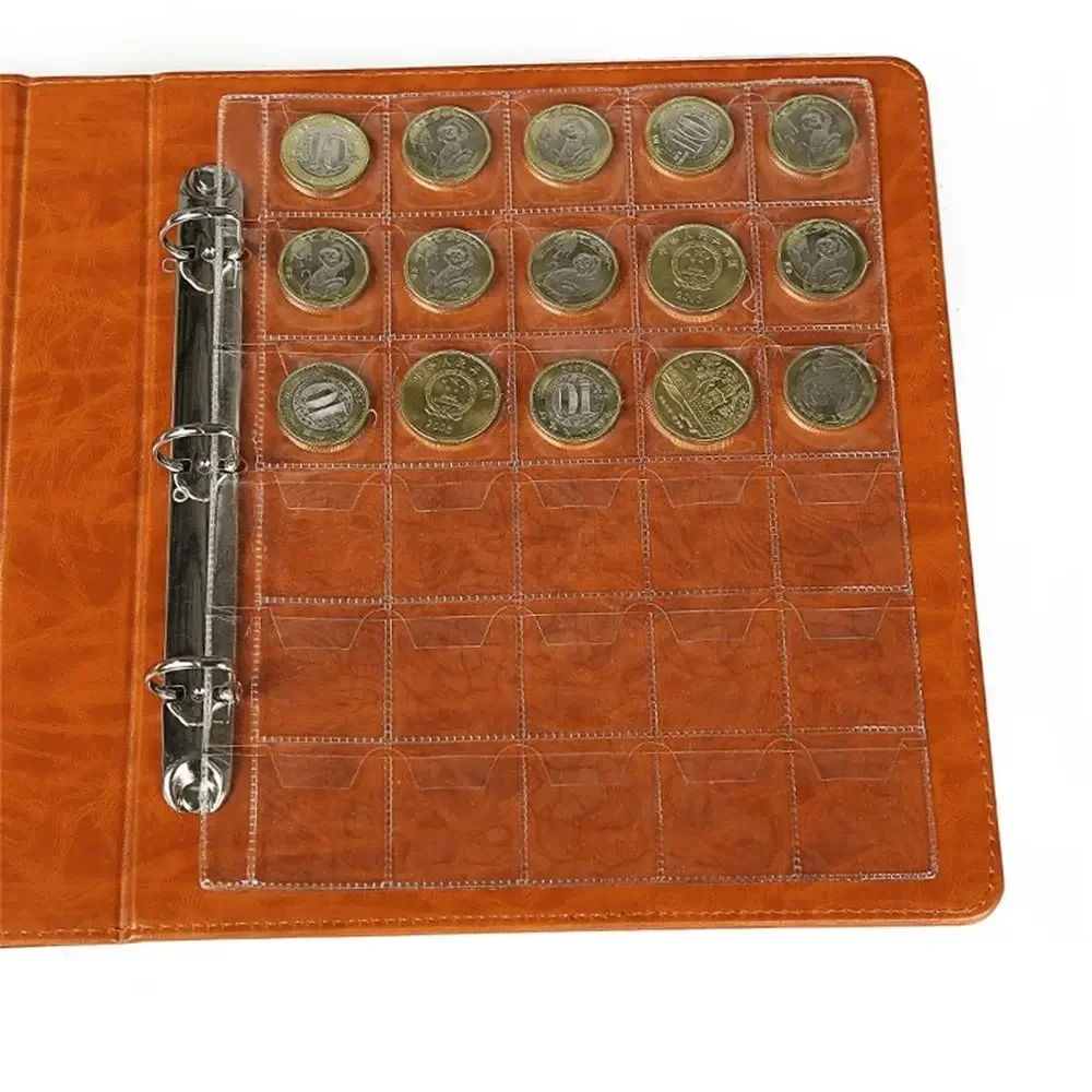 

42/30/20/12/3 Pockets Classic Coin Holders Folder Pages Sheets for Storage Collection Album Photo Albums Clear Storage Organizer