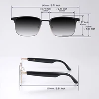Koipsse smart glasses metal frame color-changing lenses multi-function wireless Bluetooth headset call dual touch men and women - Image 2