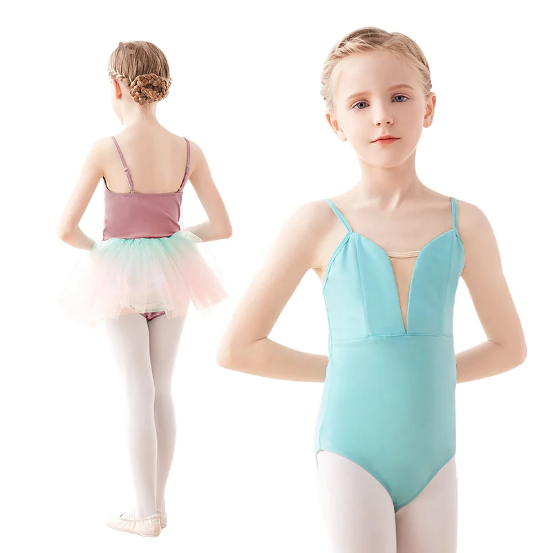 Spaghetti Strap Leotard For Girls Dance HiDance Cotton Ballet