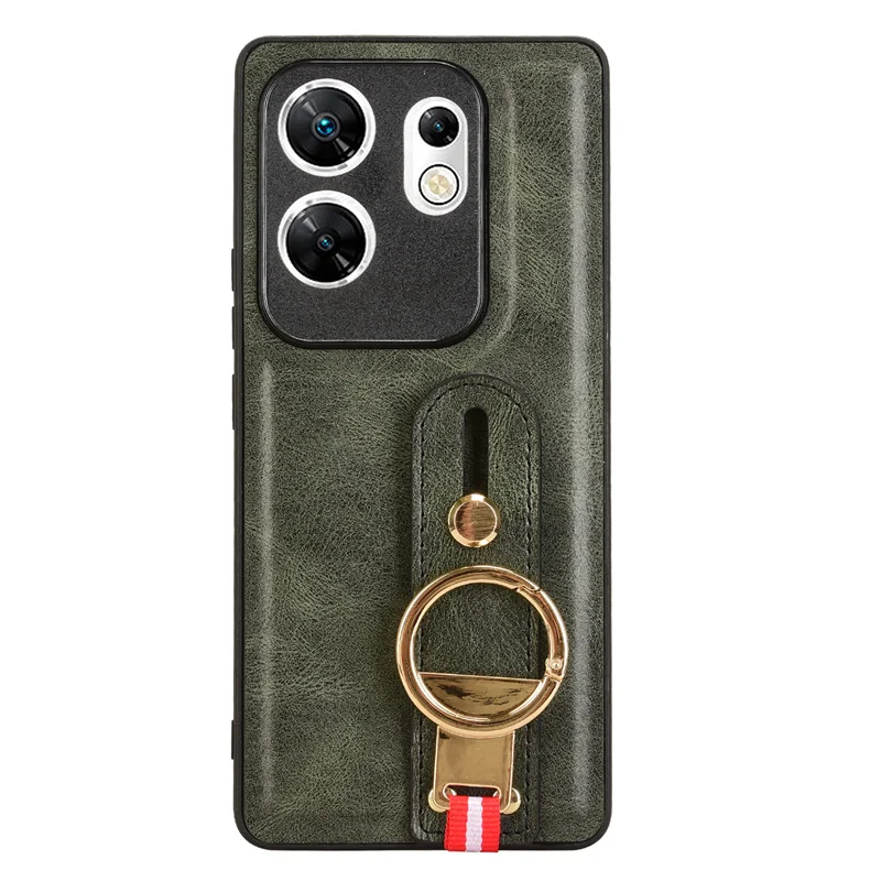 For Infinix Zero 30 4G Wristband Ring Case TPU Back Cover Dust Box Suitable for Infinix Zero 30 4G X6731B Phone Case