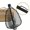 1pcs Portable 29.33in Length Folding Fishing Brail Net Lightweight Aluminum Alloy Frame Fishing Landing Scoop Net for Freshwater 6