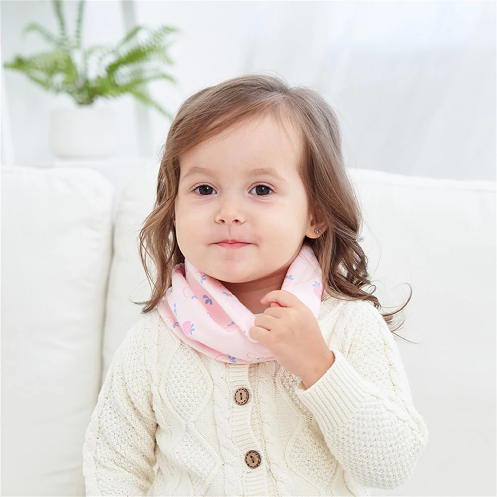 New Spring Autumn Children Scarf Fashion Kids Child Cotton Scarf Boys Girls O Ring Children Collar Child Neck