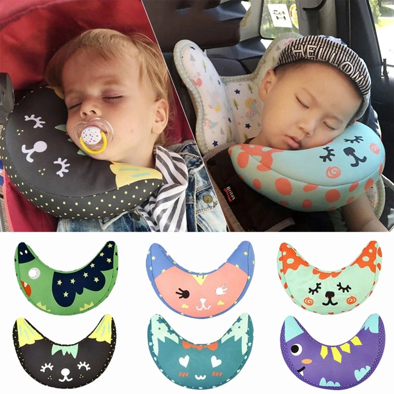 RIRI Car for Seat Belt Pillow Kids Toddler Headrest Neck Support Cushion Pad Safety Seatbelt Child Cartoon Sleeping Travel Pi