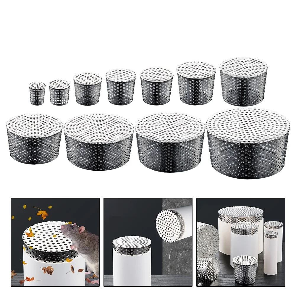 ฝาปิดท่อระบายน้ำบนดาดฟ้า ท่อระบายน้ำแบบฝังผนัง ป้องกันการอุดตัน สำหรับระเบียงดาดฟ้า ถังน้ำฝนกลางแจ้ง ขนาด 50-200 มม. 1