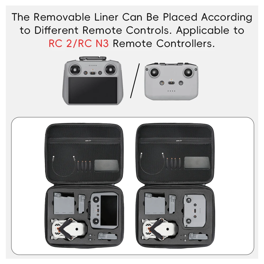 DJI Lito 1 드론 여행용 휴대 케이스 DJI RC 2/RC N3 컨트롤러 액세서리용 플라이 모어 콤보 휴대용 보관 가방