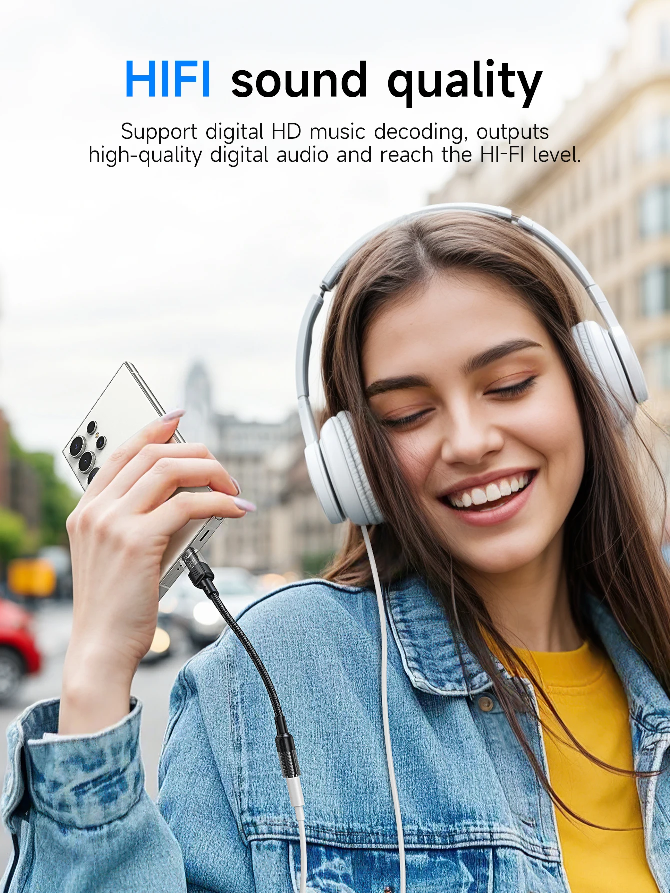 HOCO LS37 USB-C to 3.5mm DAC Audio Adapter