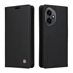 Magnetic Leather Wallet Flip Phone Case Cover - Honor 10 Lite (Black)