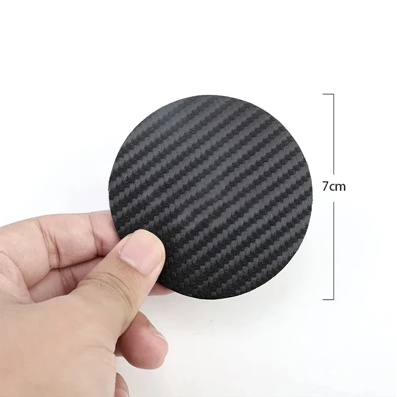 Cup Holder Coasters Car Coaster Pads Car Interior Carbon Fiber Anti Slip Coaster For Toyota Corolla Prius Yaris Rav4 CHR Aygo Hilux Raize Camry Sien