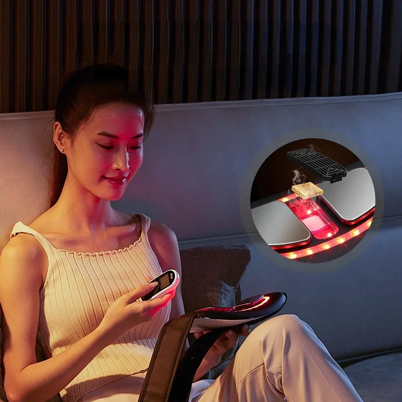 PANGAO Wais8 Heating Rubbing Abdominal Instrument Belly Electric Moxibustion Therapy Hot Compress Belt Automatic Abdomen Massage