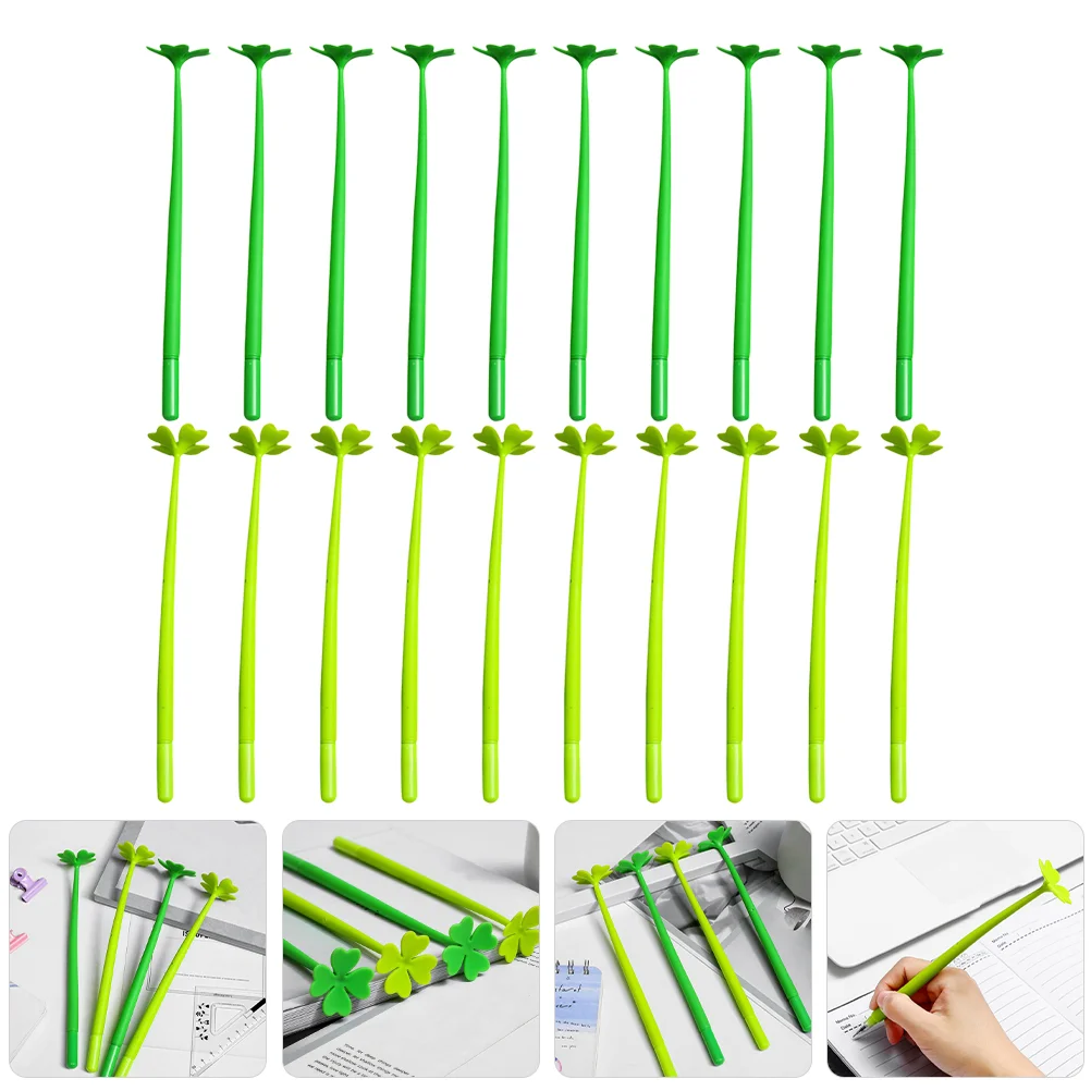 

20 Pcs Pen Gel Pens Cute for Students Office Sign Multipurpose Four Leaf