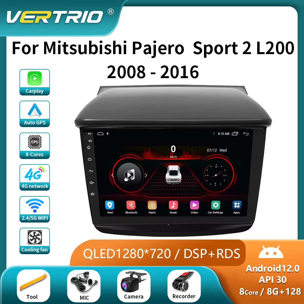 

For Mitsubishi Pajero Sport 2 L200 Triton 2008 - 2016 Car Radio Multimedia Video Player Navigation GPS Android No 2din 2 Din DVD