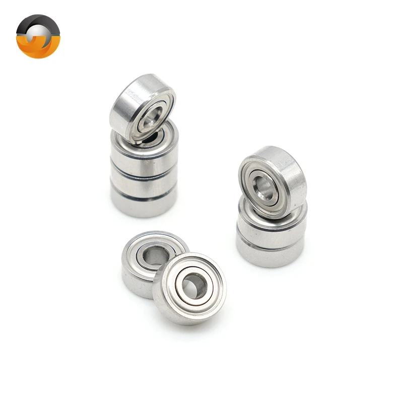 SR2ZZ Bearing 3.175*9.525*3.967 mm 10Pcs ABEC-7 440C Roller Stainless Steel SR2Z SR2 Z ZZ Ball Bearings