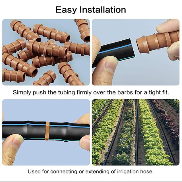 10 db 17 Mm Szögesdarabok Azonosítója 1/2 "Csőcsövek Csatlakozó Csepegtető Öntöző Vonalak Kapcsoló Póló Egyenes Könyök Vége Waterstopper - Image 4