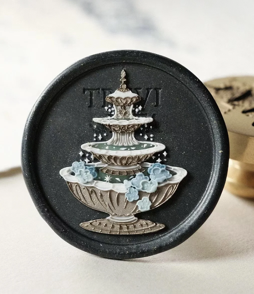 Retro Wedding Alice Museum Castle Series Fire Seal Stamp Emed Mobile Phone Frie Magnet DIY Stationery Busin Supplies