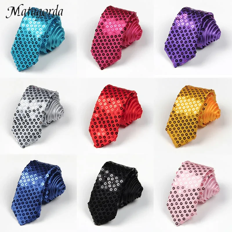 

Высококачественный галстук с блестками 5 см, Волшебная фотография, студенческий галстук, модный галстук, Блестящий галстук с блестками