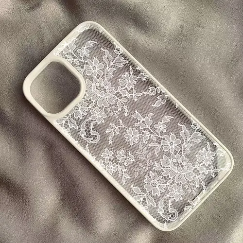 Vintage White Lace Floral Phone Case for iPhone 17 16 15 14 11 12 13 Pro Max 16E 17Air X XR XS 7 8 Plus SE 2022 Protective Cover - Image 2