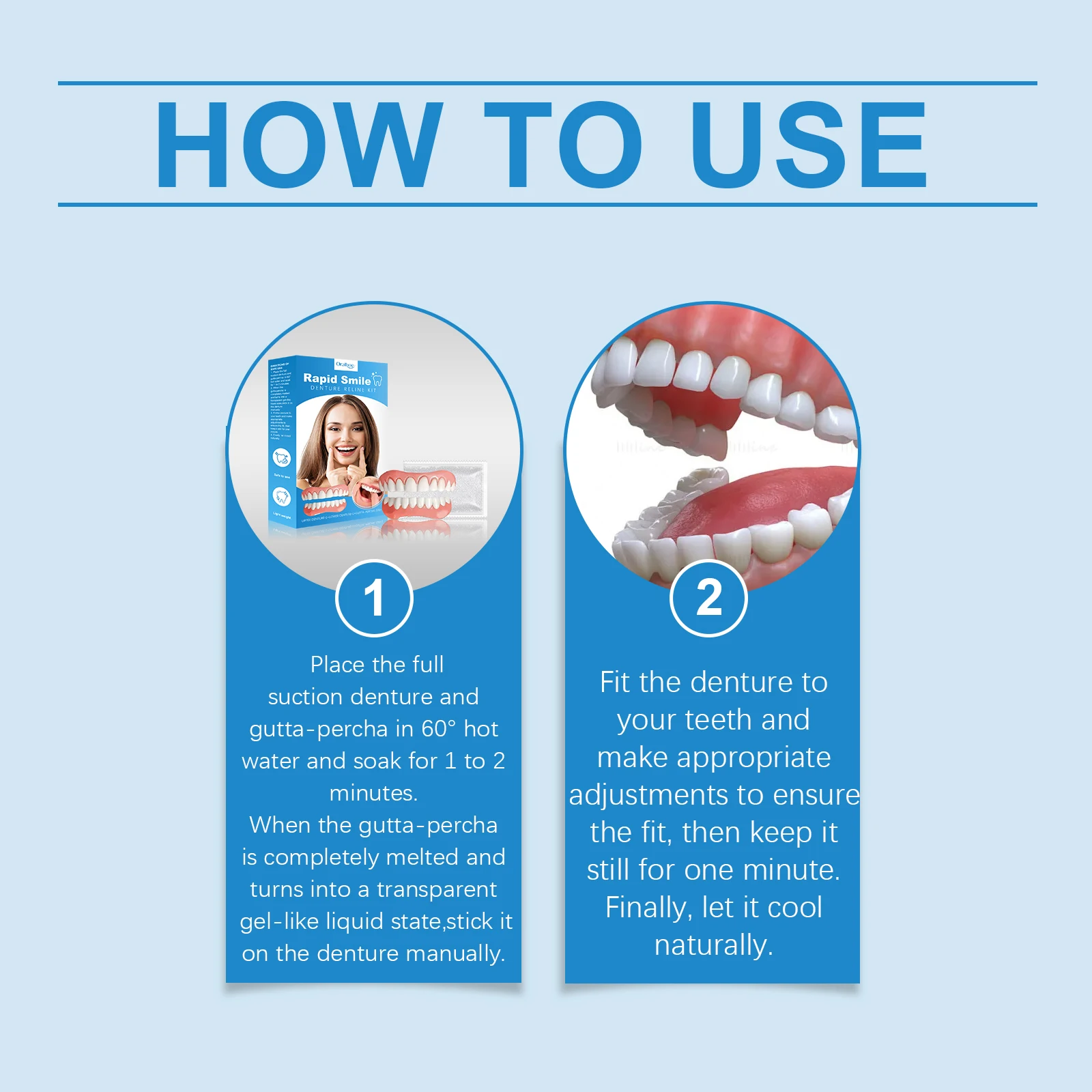 Dental Cosmetic Denture Set - dental beauty set that enhances smile aesthetics, made of comfortable material, cosmetic dentures