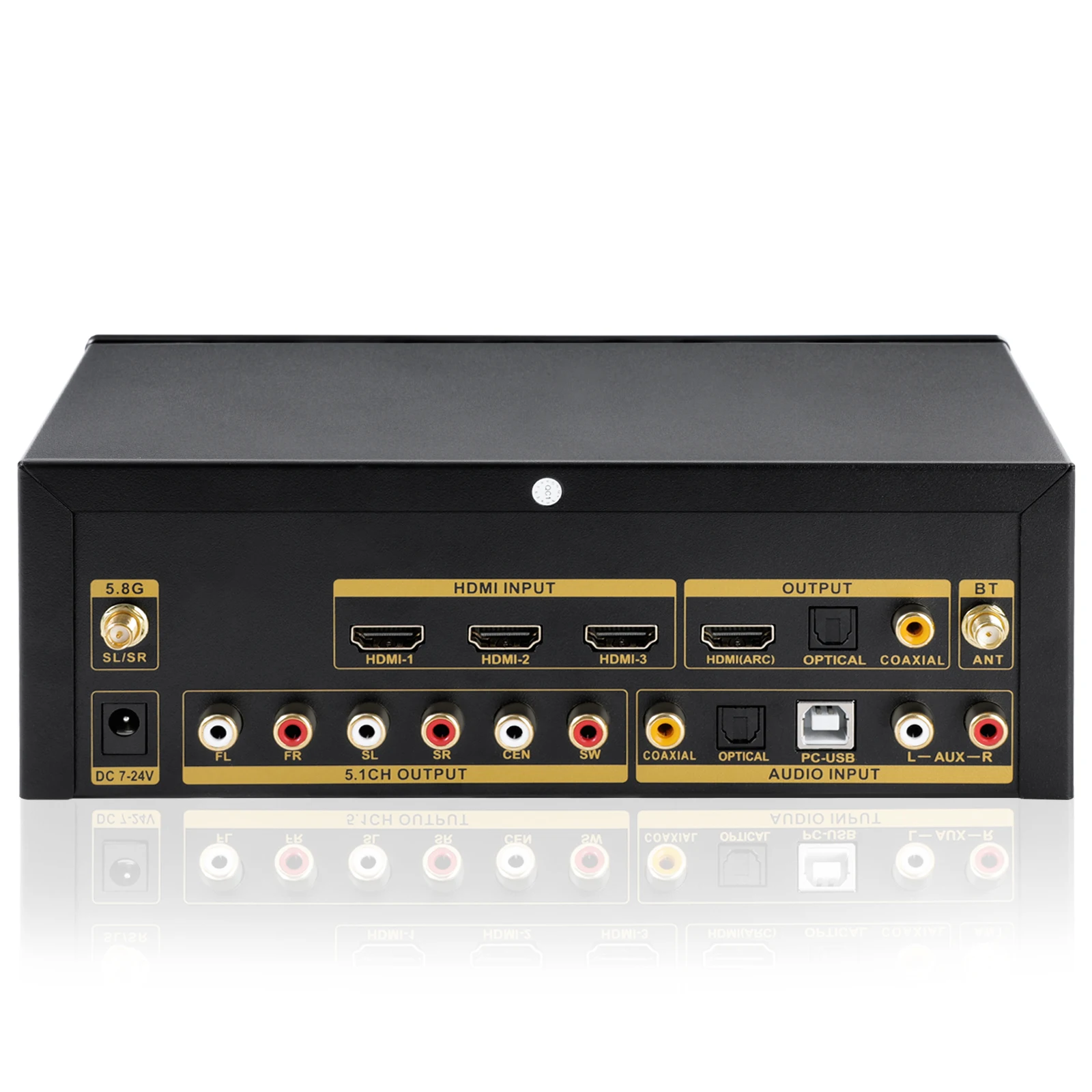 Decodificador Dolby Atmos de Audio DTS 5,1, DSD, sin pérdidas, reproducción  de disco U, HDMI, Bluetooth 5,8G, envolvente inalámbrico